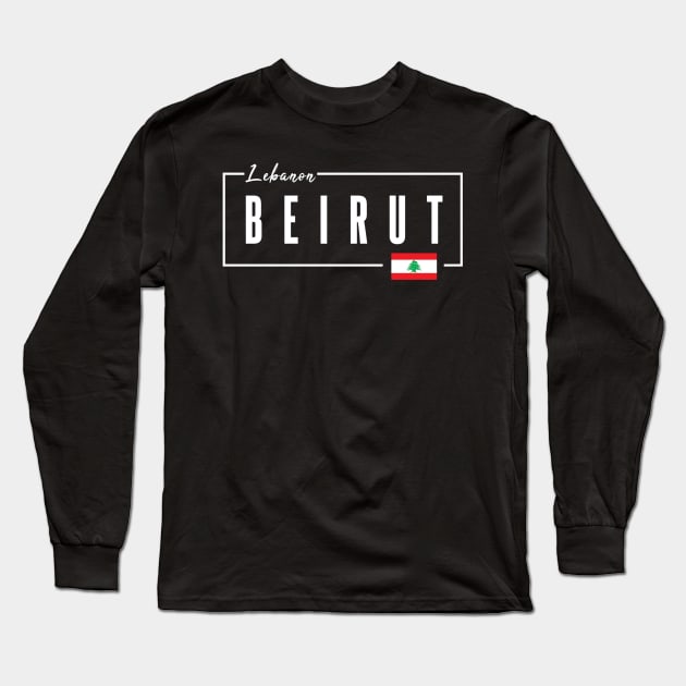 Beirut, Lebanon Long Sleeve T-Shirt by Bododobird